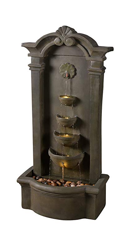 Kenroy Home 51021MS Cathedral Floor Fountain, Moss
