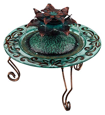 Regal Art &Gift Copper Lotus Fountain, 12-Inch