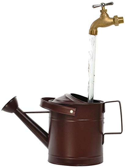 Universal Home and Garden SPR-13 Small Watering Can Fountain, Rust