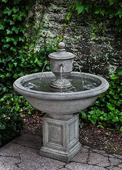 Campania International FT-254-TR Rochefort Fountain, Travertine Finish