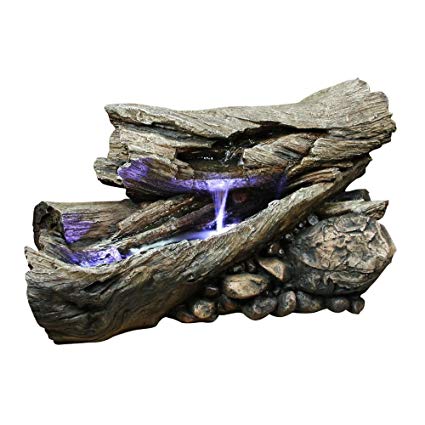 Alpine WIN256 Rain Forest Waterfall Fountain with LED Lights, 40-Inch
