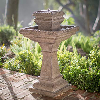 Riley Outdoor Tiered Solar Fountain